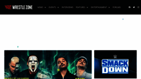 What Wrestlezone.com website looks like in 2024 