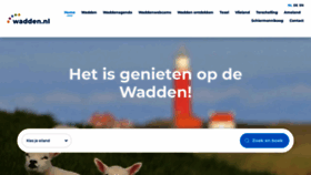 What Wadden.nl website looks like in 2024 