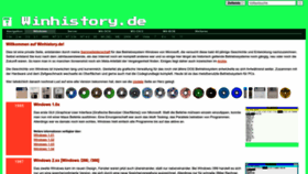 What Winhistory.de website looks like in 2024 