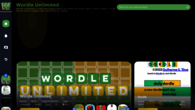 What Wordle-unlimited.io website looks like in 2024 