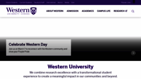 What Westernu.ca website looks like in 2024 