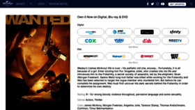 What Wantedmovie.com website looks like in 2024 