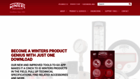 What Winters.com website looks like in 2024 