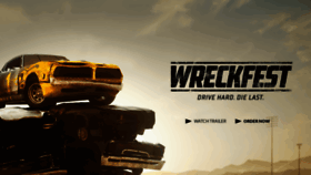 What Wreckfestgame.com website looks like in 2024 