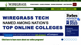 What Wiregrass.edu website looks like in 2024 