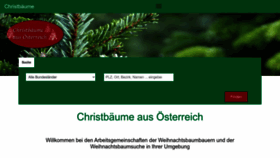 What Weihnachtsbaum.at website looks like in 2024 