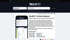 What Worddb.com website looks like in 2024 