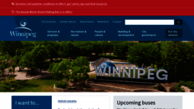 What Winnipeg.ca website looks like in 2024 