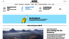 What Woz.ch website looked like in 2024 (1 year ago)