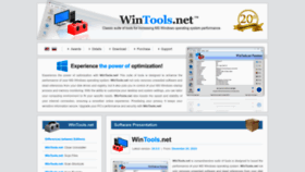 What Wintools.net website looks like in 2024 