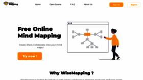 What Wisemapping.com website looks like in 2024 