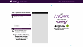 What Weegy.com website looks like in 2024 