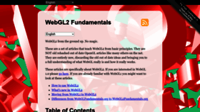 What Webgl2fundamentals.org website looks like in 2024 