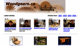 What Woodgears.ca website looks like in 2024 