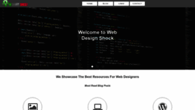 What Webdesignshock.com website looks like in 2024 