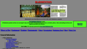 What Worldbadminton.com website looks like in 2024 
