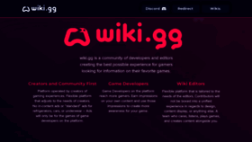 What Wiki.gg website looks like in 2024 