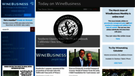 What Winebusiness.com website looks like in 2024 