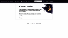 What Wysp.ws website looks like in 2024 