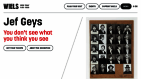What Wiels.org website looked like in 2024 (1 year ago)