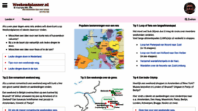 What Weekendplanner.nl website looks like in 2024 