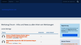 What Werkzeug-forum.net website looks like in 2024 