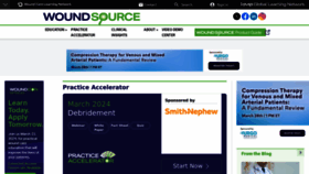 What Woundsource.com website looks like in 2024 