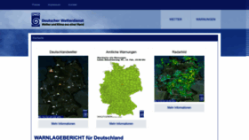 What Wettergefahren.de website looks like in 2024 