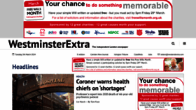 What Westendextra.com website looks like in 2024 