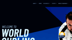 What Worldcurling.org website looks like in 2024 