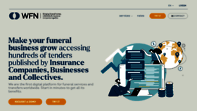 What Wfuneralnet.com website looked like in 2024 (1 year ago)