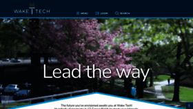 What Waketech.edu website looks like in 2024 