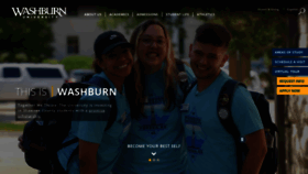 What Washburn.edu website looks like in 2024 