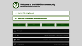 What Whatwg.org website looks like in 2024 