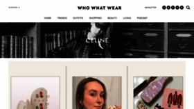 What Whowhatwear.com website looks like in 2024 