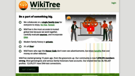 What Wikitree.com website looks like in 2024 