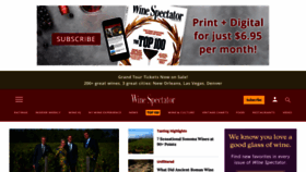 What Winespectator.com website looks like in 2024 