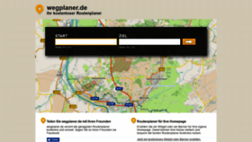 What Wegplaner.de website looks like in 2024 