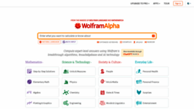 What Wolframalpha.com website looks like in 2024 