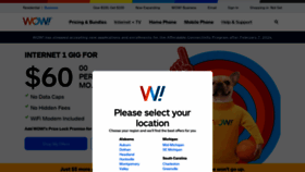 What Wowway.com website looks like in 2024 