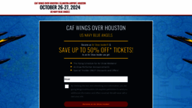 What Wingsoverhouston.com website looks like in 2024 