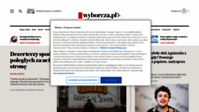 What Wyborcza.pl website looks like in 2024 