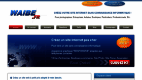 What Waibe.fr website looked like in 2024 (1 year ago)