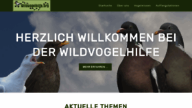 What Wildvogelhilfe.org website looks like in 2024 