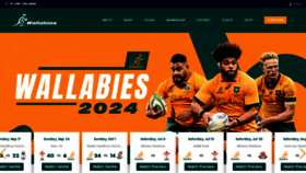 What Wallabies.rugby website looks like in 2024 