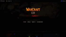 What Warcraftrealms.com website looks like in 2024 