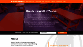What Worldofwonder.com website looks like in 2024 