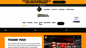 What Worldofconcrete.com website looks like in 2024 