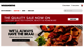What Woolworths.co.za website looked like in 2024 (1 year ago)