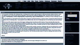 What Wechall.net website looked like in 2024 (1 year ago)